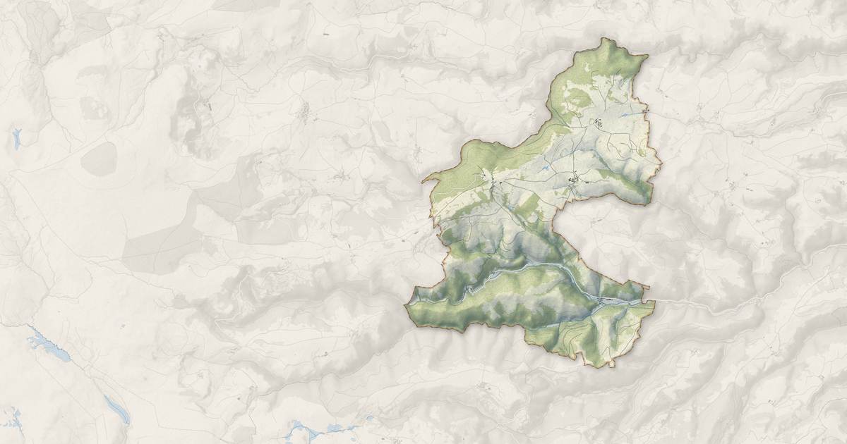 Portrait cartographique de Leyvaux : relief, eau, forêts, bâti et voies, calculés à partir des données de l'IGN