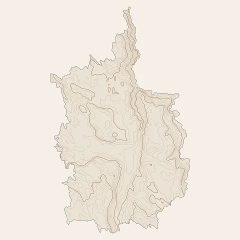 Riom-ès-Montagnes : courbes de niveau