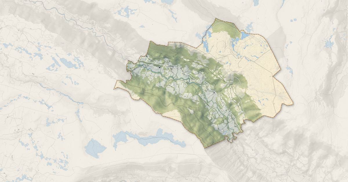 Portrait cartographique de Le Vaulmier : relief, eau, forêts, bâti et voies, calculés à partir des données de l'IGN