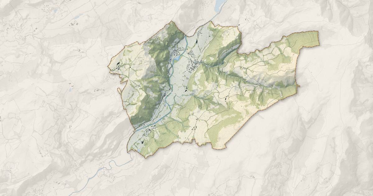Portrait cartographique de Velzic : relief, eau, forêts, bâti et voies, calculés à partir des données de l'IGN