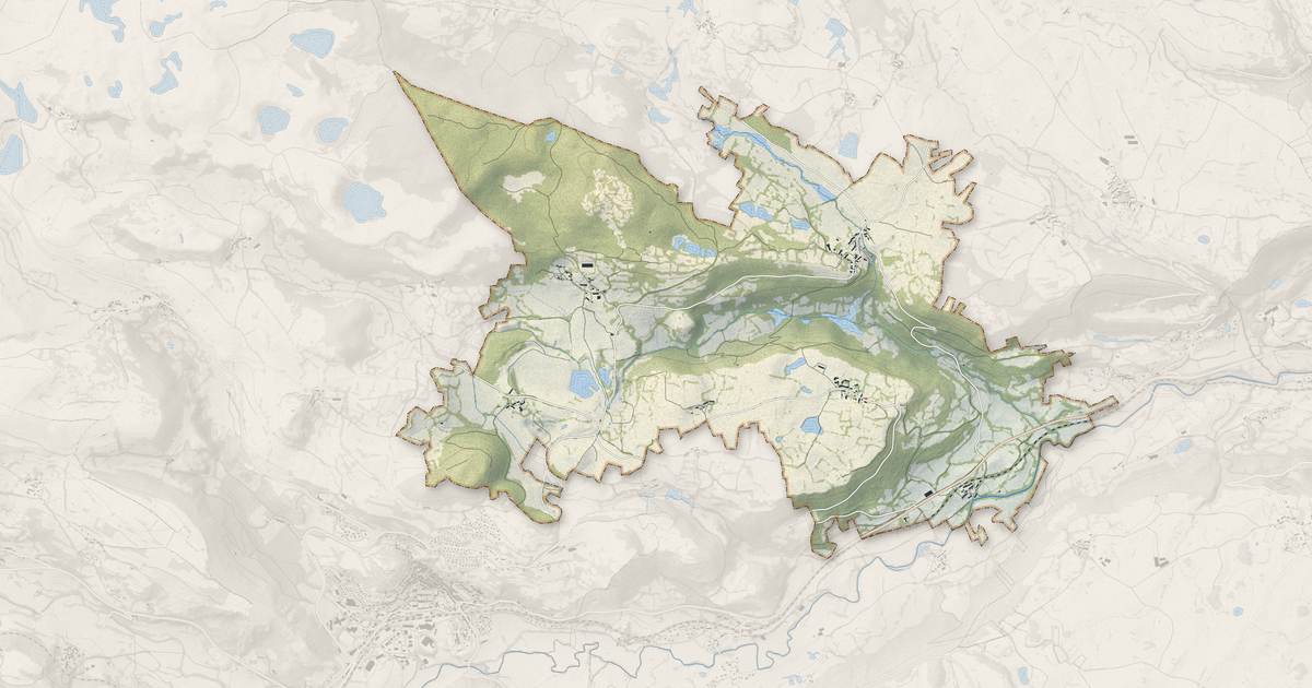 Portrait cartographique de Virargues : relief, eau, forêts, bâti et voies, calculés à partir des données de l'IGN