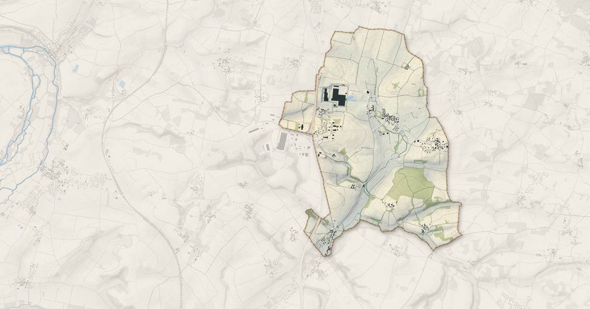 Portrait cartographique de Anais : relief, eau, forêts, bâti et voies, calculés à partir des données de l'IGN