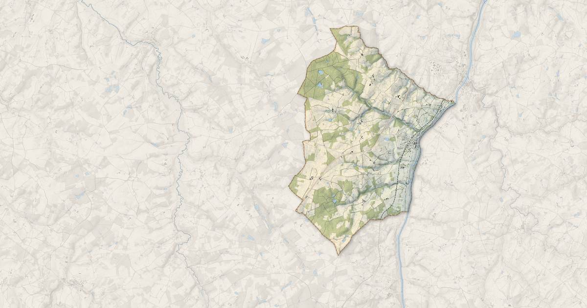 Portrait cartographique de Ansac-sur-Vienne : relief, eau, forêts, bâti et voies, calculés à partir des données de l'IGN