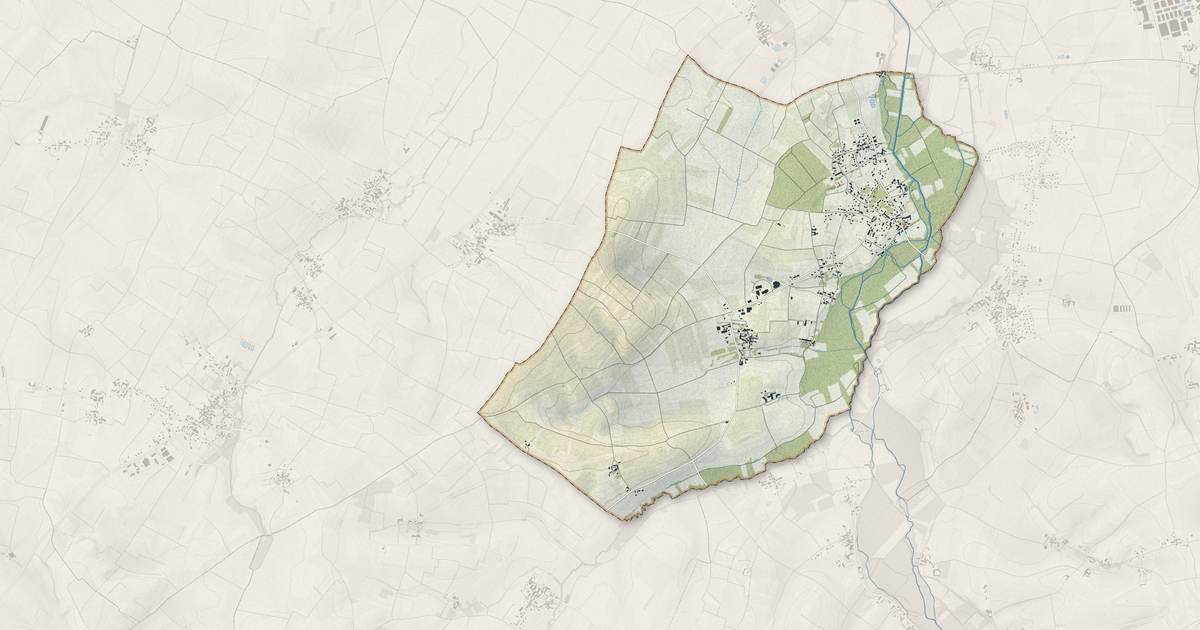 Portrait cartographique de Ars : relief, eau, forêts, bâti et voies, calculés à partir des données de l'IGN