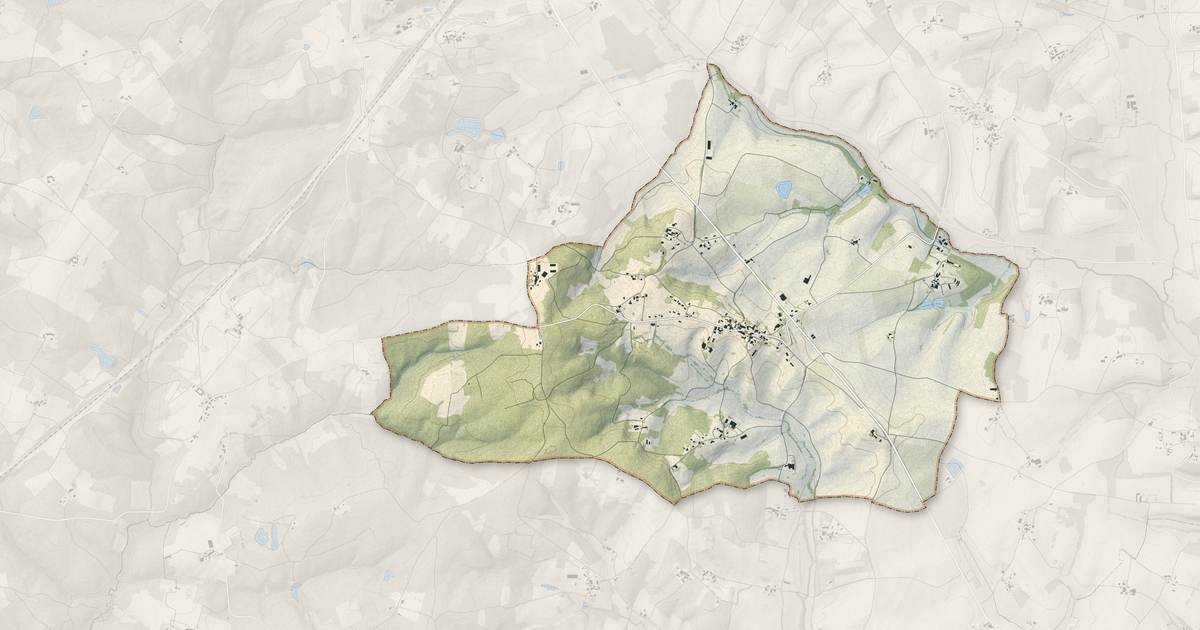 Portrait cartographique de Bardenac : relief, eau, forêts, bâti et voies, calculés à partir des données de l'IGN