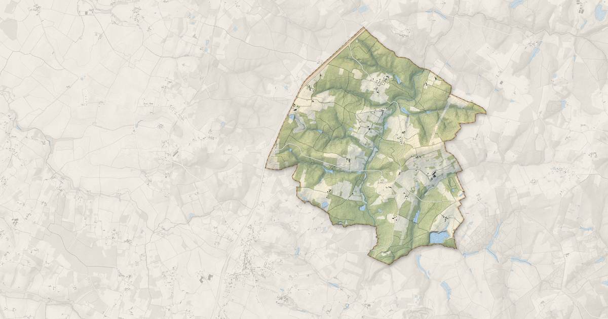 Portrait cartographique de Bors (Canton de Charente-Sud) : relief, eau, forêts, bâti et voies, calculés à partir des données de l'IGN