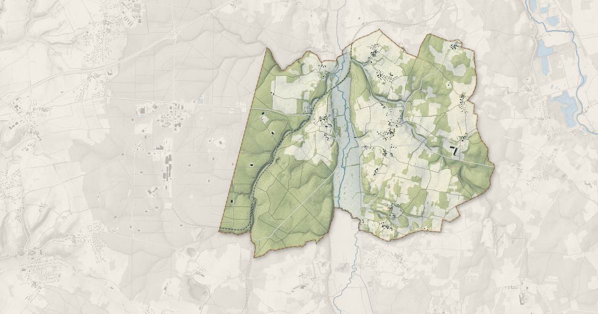 Portrait cartographique de Bunzac : relief, eau, forêts, bâti et voies, calculés à partir des données de l'IGN