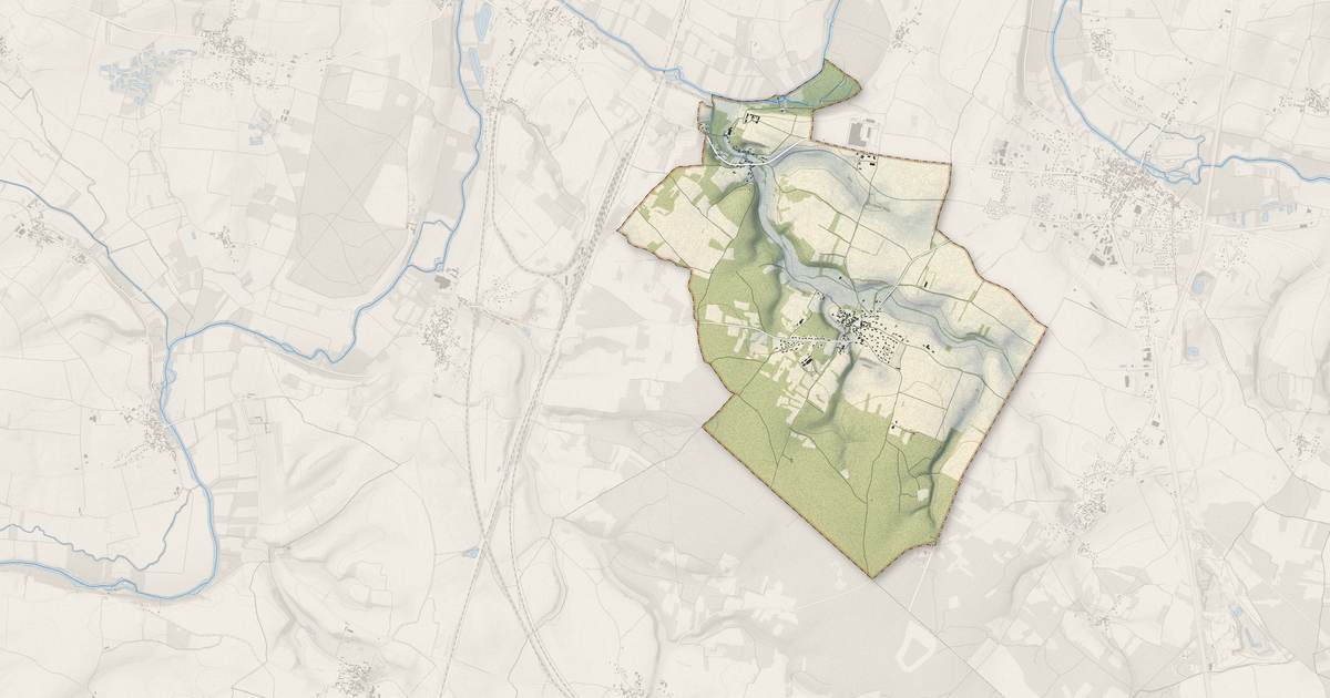 Portrait cartographique de Cellettes : relief, eau, forêts, bâti et voies, calculés à partir des données de l'IGN