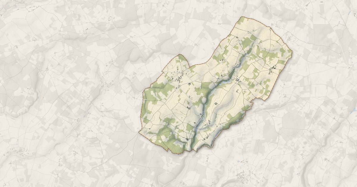 Portrait cartographique de Chassiecq : relief, eau, forêts, bâti et voies, calculés à partir des données de l'IGN