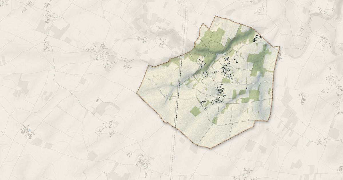 Portrait cartographique de La Chèvrerie : relief, eau, forêts, bâti et voies, calculés à partir des données de l'IGN