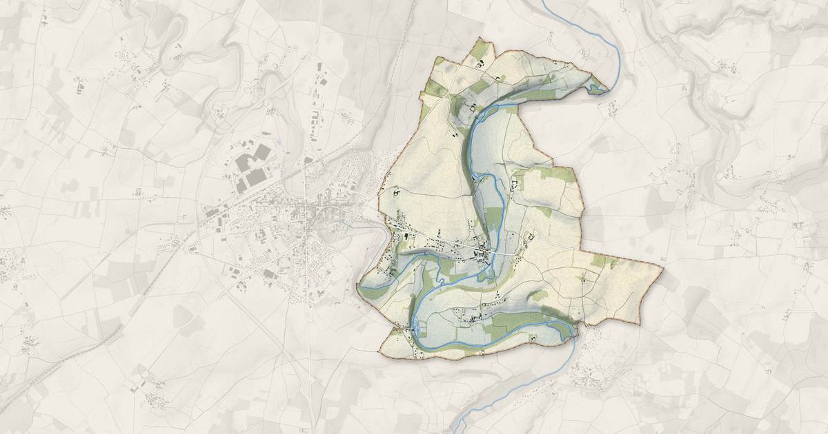 Portrait cartographique de Condac : relief, eau, forêts, bâti et voies, calculés à partir des données de l'IGN
