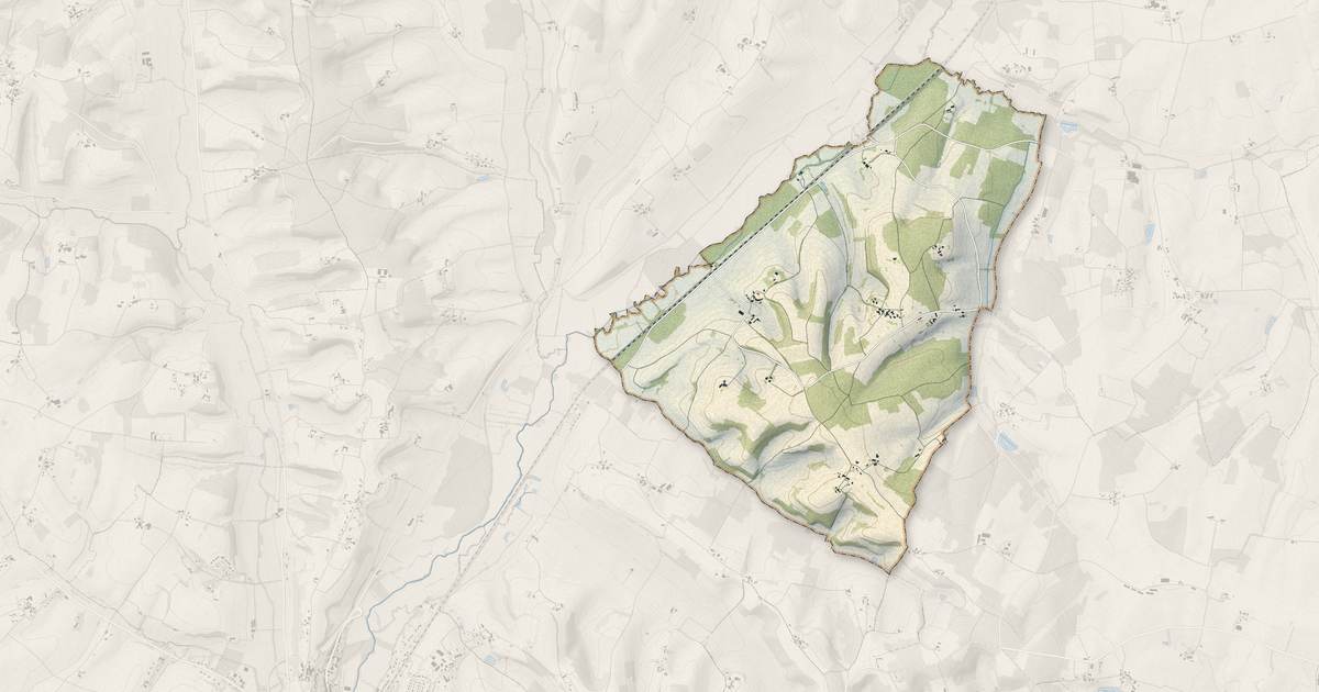 Portrait cartographique de Courlac : relief, eau, forêts, bâti et voies, calculés à partir des données de l'IGN