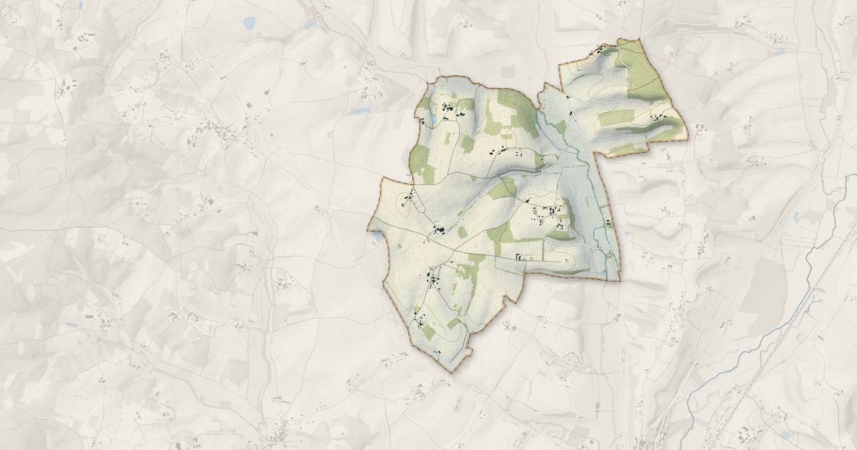 Portrait cartographique de Curac : relief, eau, forêts, bâti et voies, calculés à partir des données de l'IGN