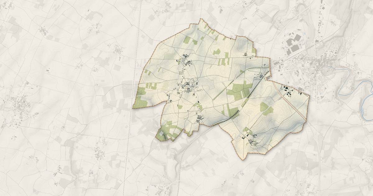 Portrait cartographique de La Faye : relief, eau, forêts, bâti et voies, calculés à partir des données de l'IGN