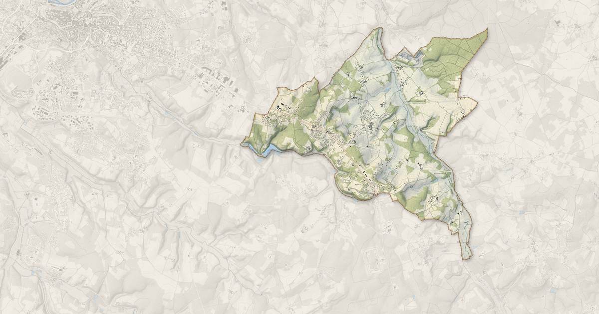 Portrait cartographique de Garat : relief, eau, forêts, bâti et voies, calculés à partir des données de l'IGN