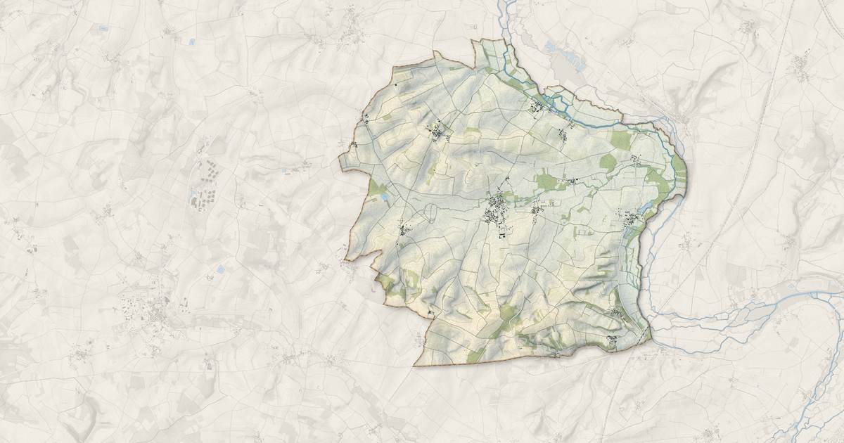 Portrait cartographique de Genac-Bignac : relief, eau, forêts, bâti et voies, calculés à partir des données de l'IGN