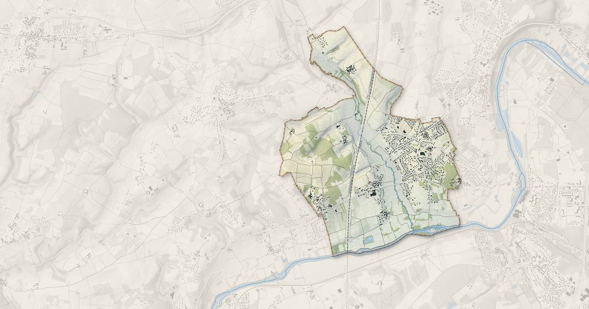 Portrait cartographique de Linars : relief, eau, forêts, bâti et voies, calculés à partir des données de l'IGN