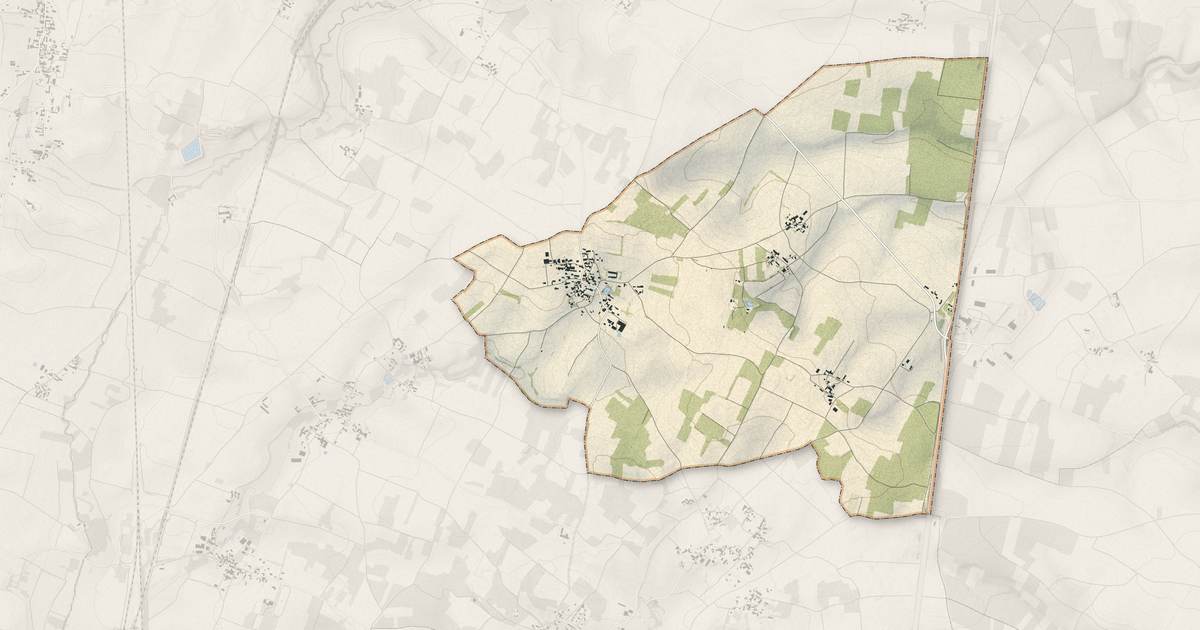 Portrait cartographique de Lonnes : relief, eau, forêts, bâti et voies, calculés à partir des données de l'IGN