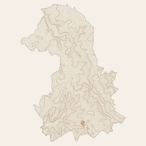 Terres-de-Haute-Charente : courbes de niveau