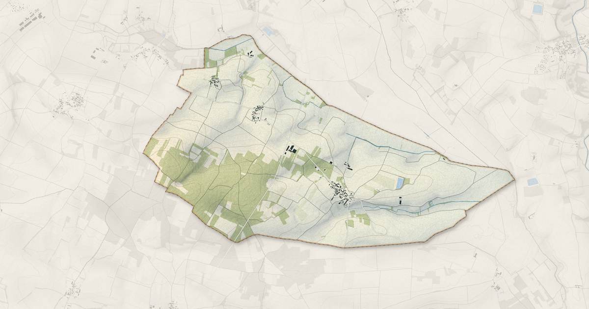 Portrait cartographique de Lupsault : relief, eau, forêts, bâti et voies, calculés à partir des données de l'IGN