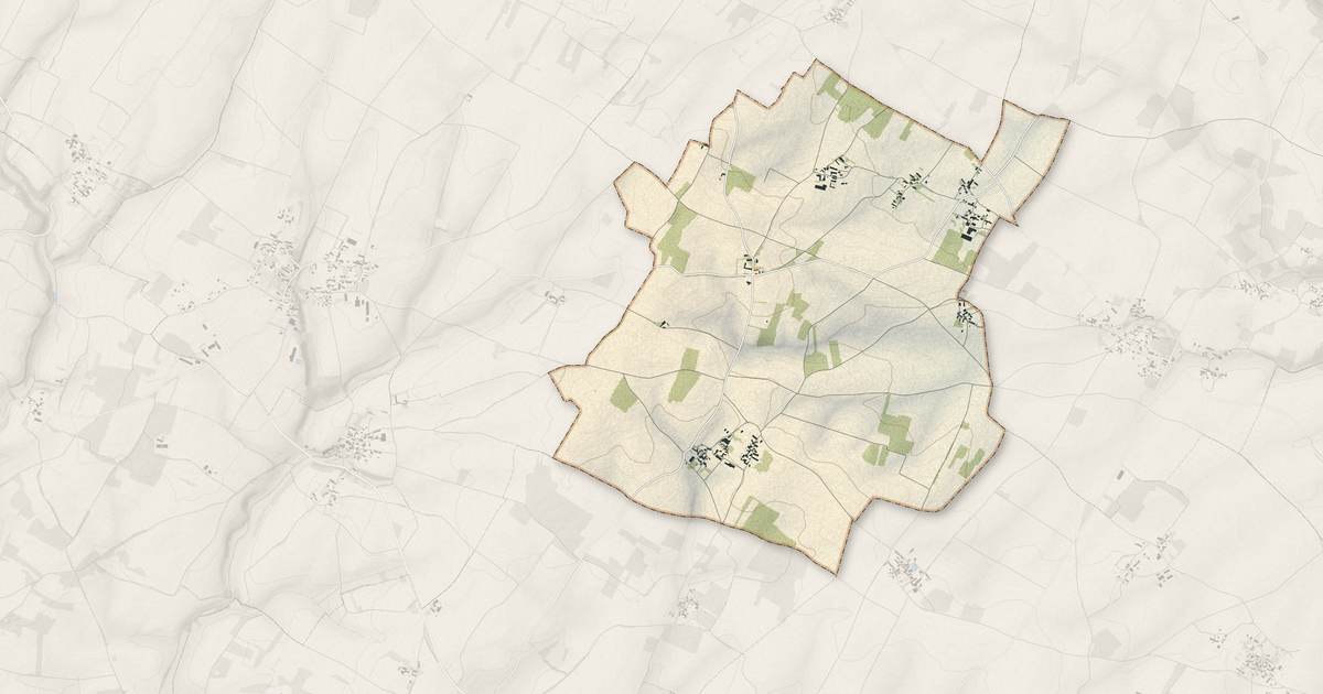 Portrait cartographique de La Magdeleine : relief, eau, forêts, bâti et voies, calculés à partir des données de l'IGN