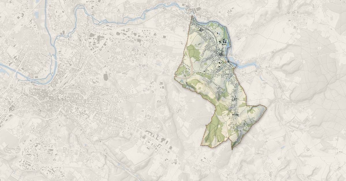 Portrait cartographique de Magnac-sur-Touvre : relief, eau, forêts, bâti et voies, calculés à partir des données de l'IGN