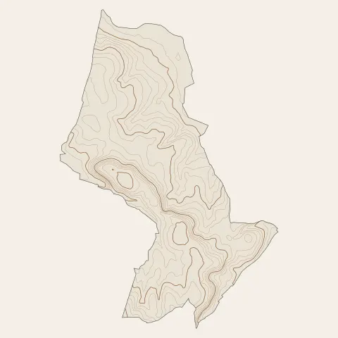 Magnac-sur-Touvre : courbes de niveau