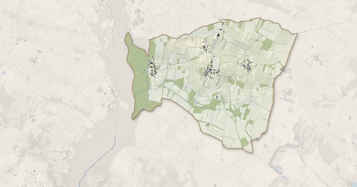 Portrait cartographique de Mesnac : relief, eau, forêts, bâti et voies, calculés à partir des données de l'IGN