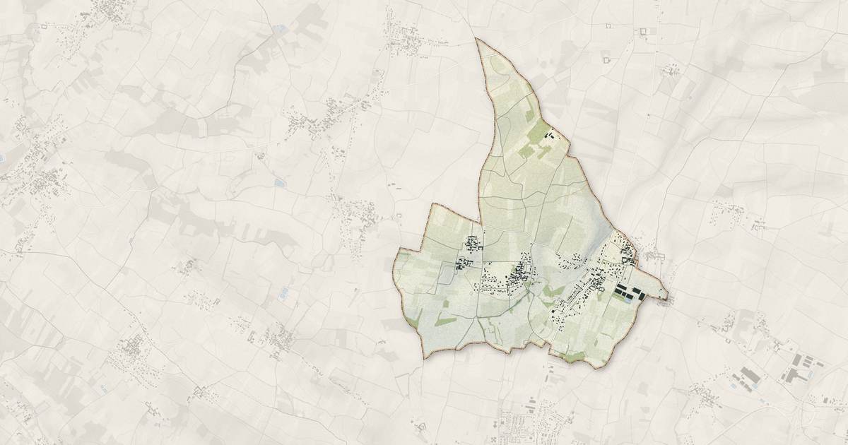 Portrait cartographique de Les Métairies : relief, eau, forêts, bâti et voies, calculés à partir des données de l'IGN