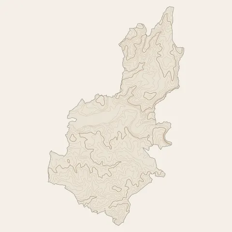 Montbron : courbes de niveau