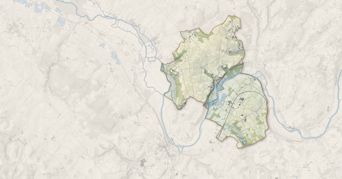 Portrait cartographique de Mosnac-Saint-Simeux : relief, eau, forêts, bâti et voies, calculés à partir des données de l'IGN