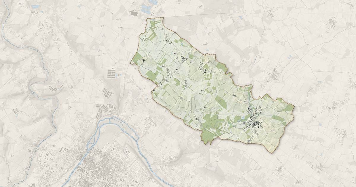 Portrait cartographique de Nercillac : relief, eau, forêts, bâti et voies, calculés à partir des données de l'IGN