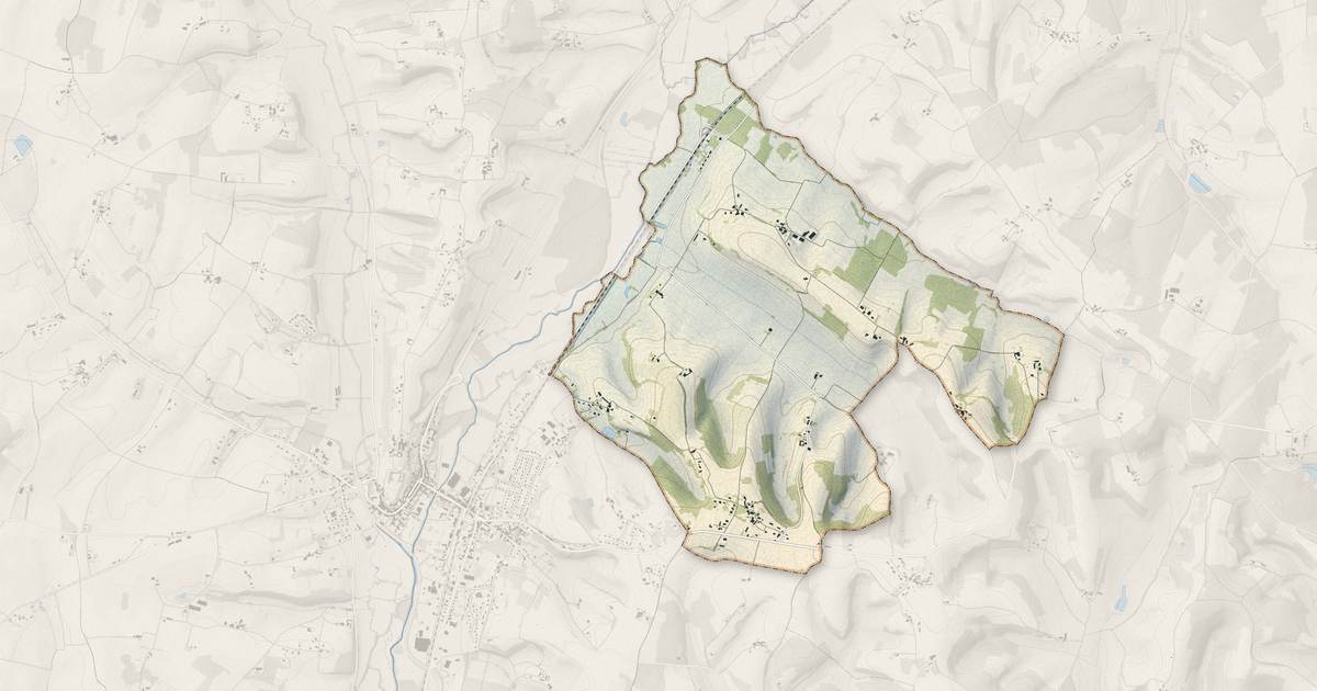 Portrait cartographique de Orival : relief, eau, forêts, bâti et voies, calculés à partir des données de l'IGN