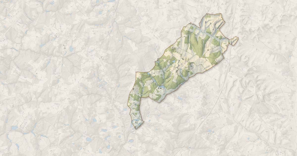 Portrait cartographique de Passirac : relief, eau, forêts, bâti et voies, calculés à partir des données de l'IGN