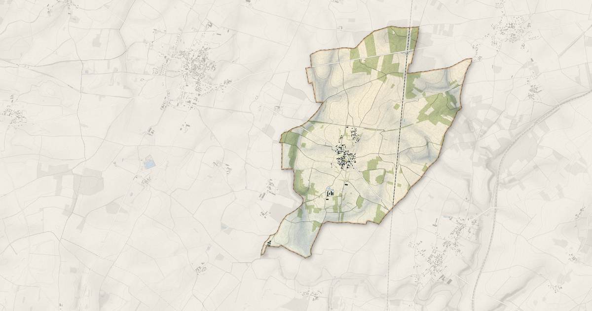 Portrait cartographique de Raix : relief, eau, forêts, bâti et voies, calculés à partir des données de l'IGN