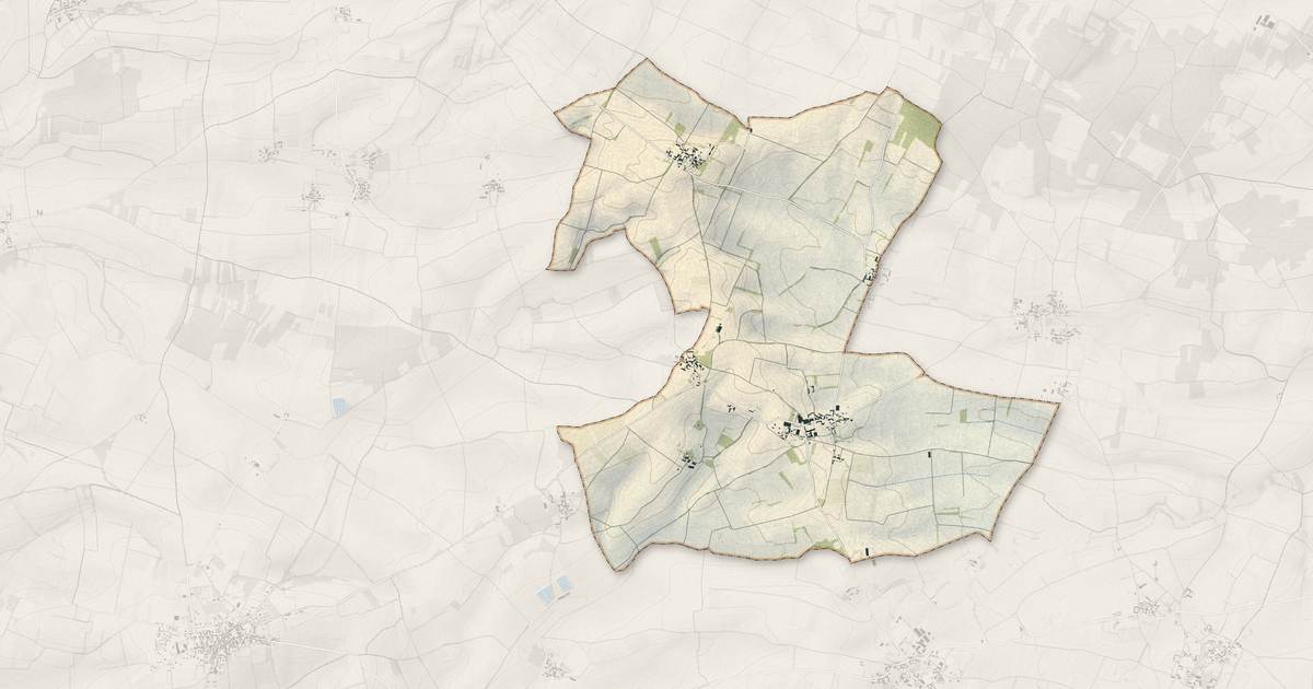 Portrait cartographique de Ranville-Breuillaud : relief, eau, forêts, bâti et voies, calculés à partir des données de l'IGN