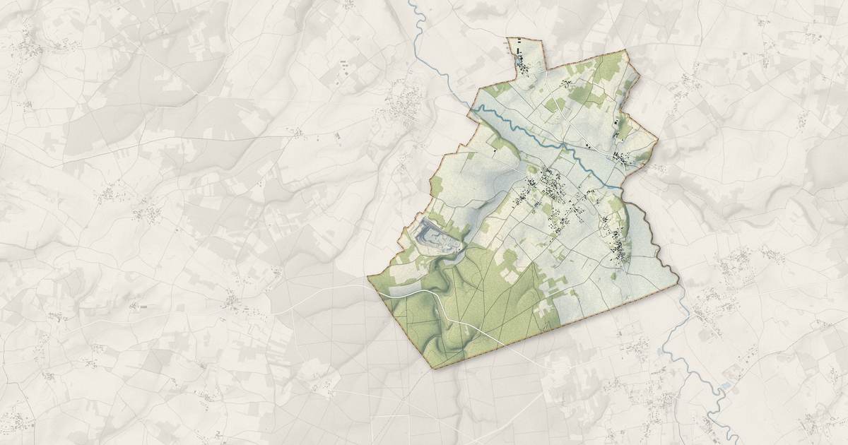Portrait cartographique de La Rochette : relief, eau, forêts, bâti et voies, calculés à partir des données de l'IGN