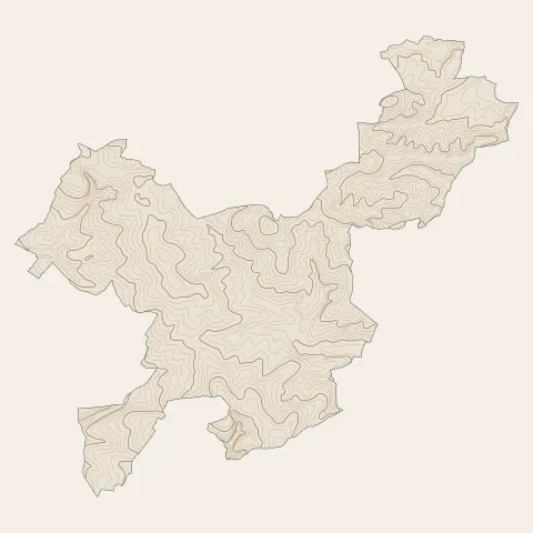 Rouillac : courbes de niveau