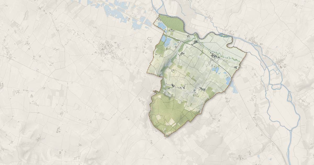 Portrait cartographique de Graves-Saint-Amant : relief, eau, forêts, bâti et voies, calculés à partir des données de l'IGN