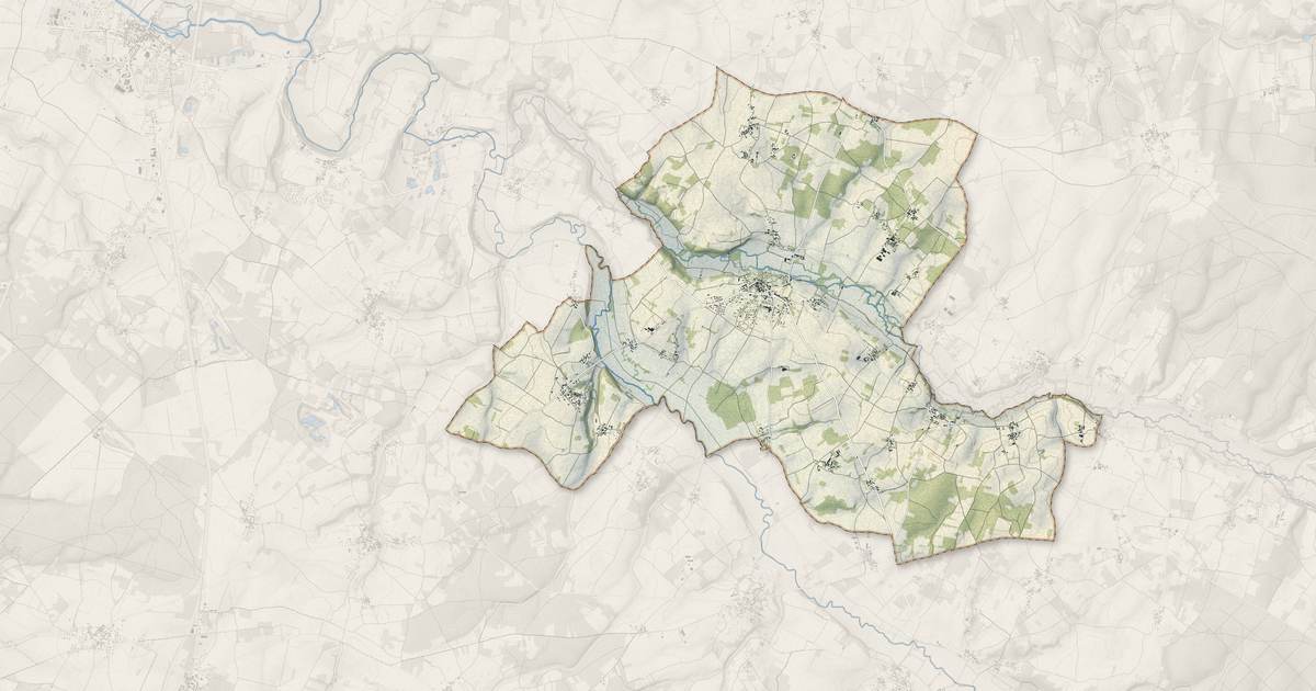 Portrait cartographique de Val-de-Bonnieure : relief, eau, forêts, bâti et voies, calculés à partir des données de l'IGN