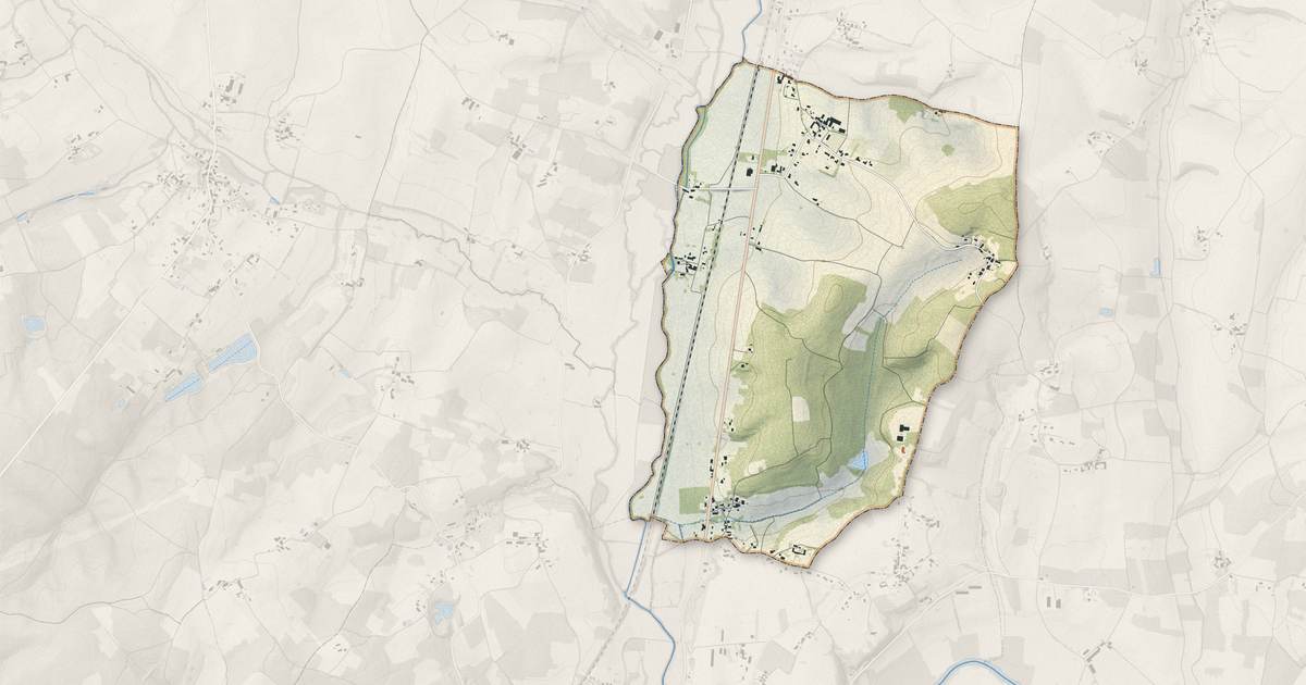 Portrait cartographique de Saint-Avit : relief, eau, forêts, bâti et voies, calculés à partir des données de l'IGN