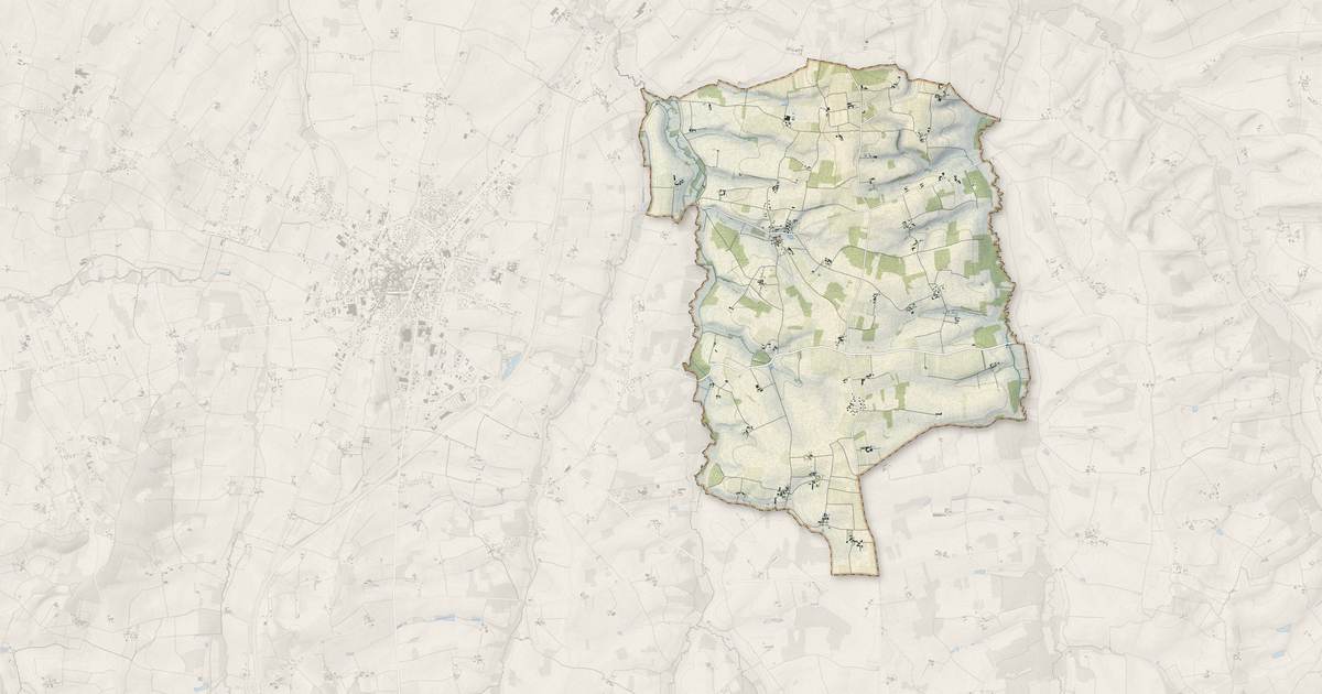 Portrait cartographique de Saint-Bonnet : relief, eau, forêts, bâti et voies, calculés à partir des données de l'IGN
