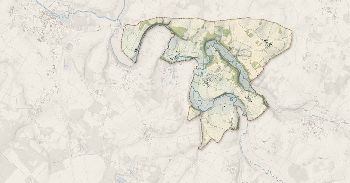 Portrait cartographique de Saint-Ciers-sur-Bonnieure : relief, eau, forêts, bâti et voies, calculés à partir des données de l'IGN