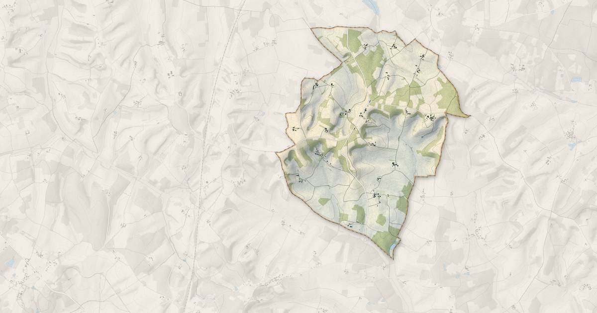 Portrait cartographique de Saint-Félix : relief, eau, forêts, bâti et voies, calculés à partir des données de l'IGN