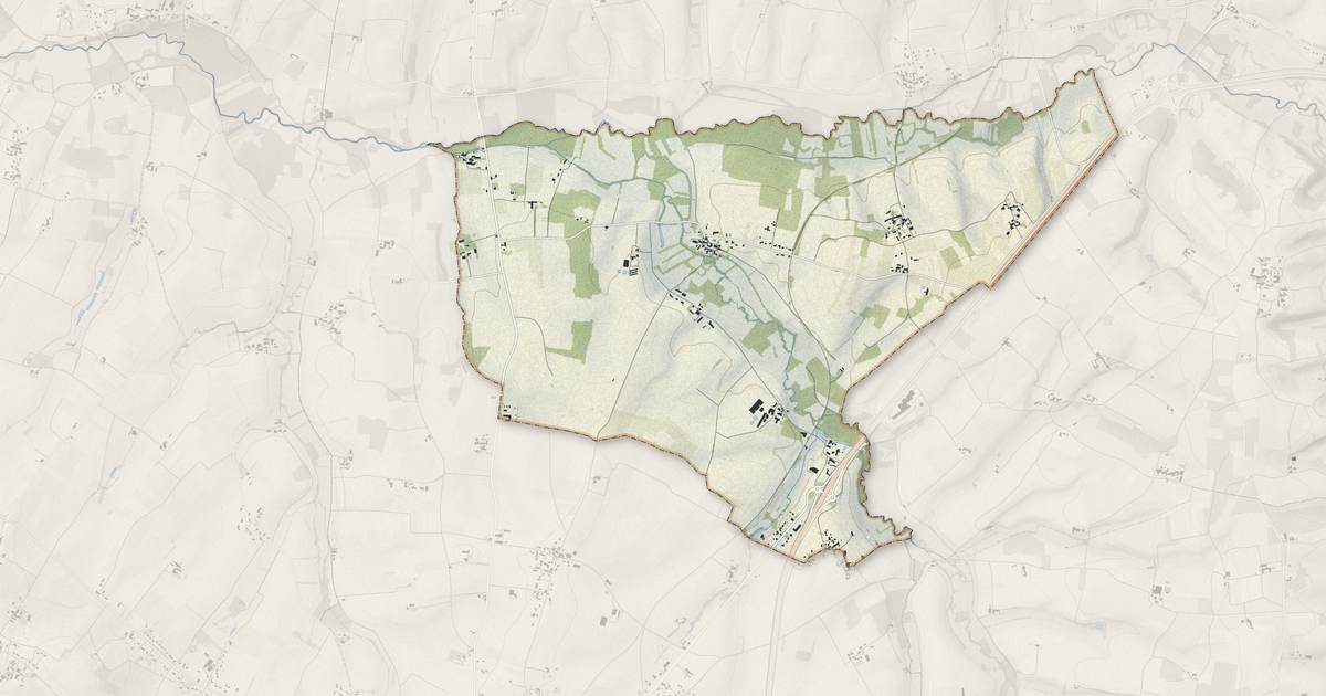 Portrait cartographique de Saint-Médard : relief, eau, forêts, bâti et voies, calculés à partir des données de l'IGN