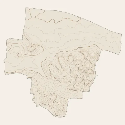 Segonzac : courbes de niveau