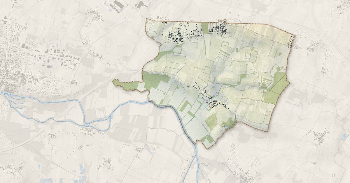 Portrait cartographique de Triac-Lautrait : relief, eau, forêts, bâti et voies, calculés à partir des données de l'IGN