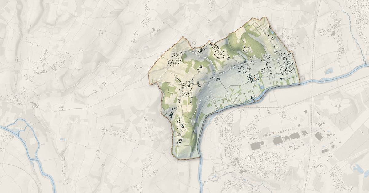 Portrait cartographique de Trois-Palis : relief, eau, forêts, bâti et voies, calculés à partir des données de l'IGN