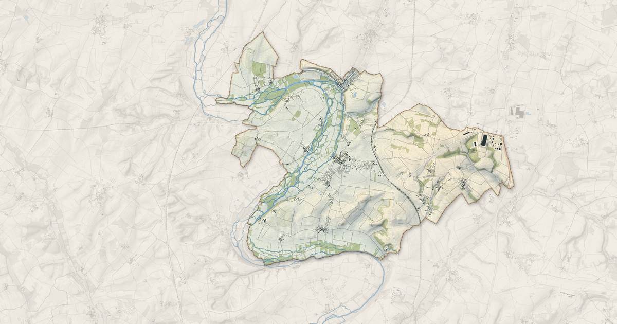 Portrait cartographique de La Boixe : relief, eau, forêts, bâti et voies, calculés à partir des données de l'IGN