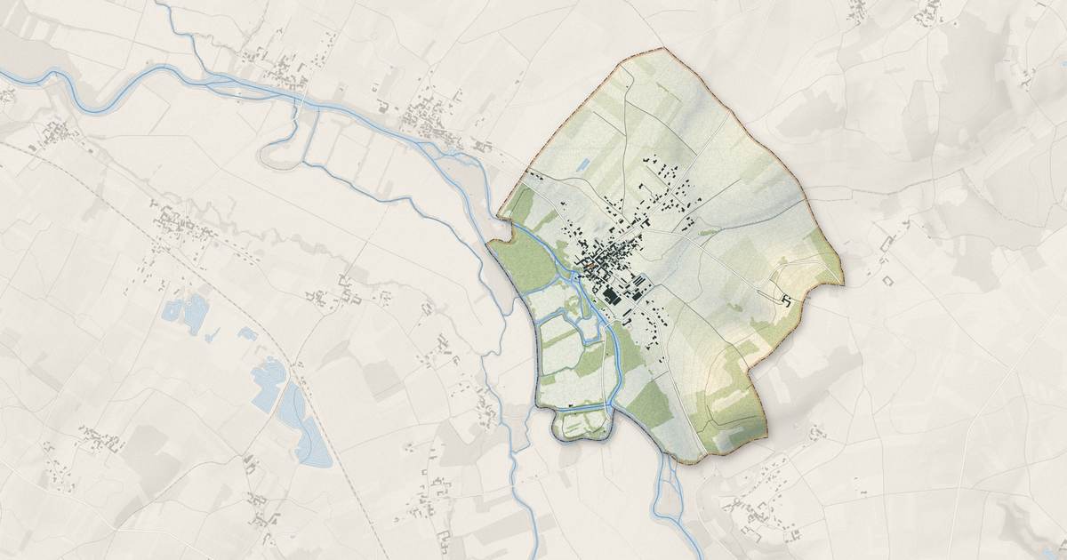 Portrait cartographique de Vibrac : relief, eau, forêts, bâti et voies, calculés à partir des données de l'IGN